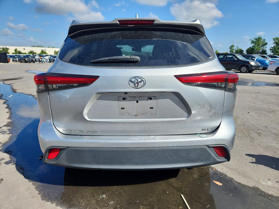 2020 Toyota Highlander VIN 5TDGZRAH6LS501232 COPART salvage auction — FRONT END, Fl - Certificate Of Destruction, sold $10 on 2026-07-28 (photo 6)