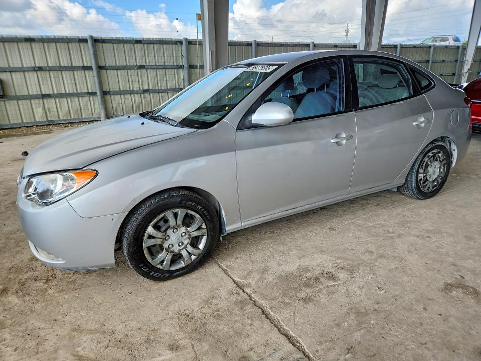 2010 Hyundai Elantra VIN KMHDU4AD2AU959503 COPART salvage auction — FRONT END, FL - CERT OF TTL-REBUILT&SLVG RBLD, sold $425 on 2026-07-15 (photo 1)