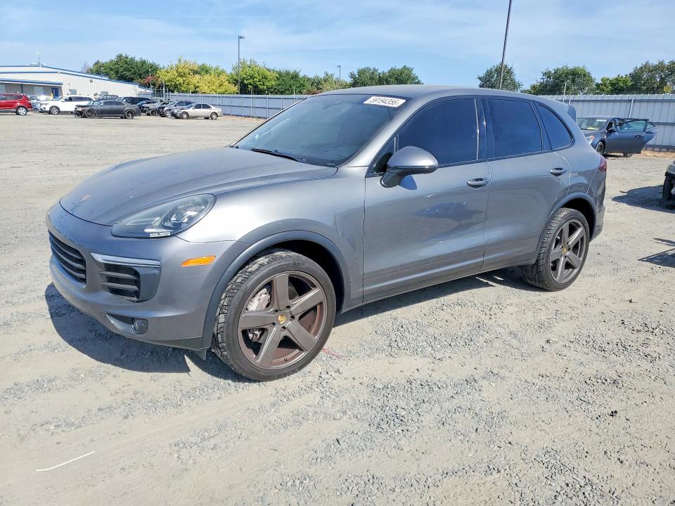 2016 Porsche Cayenne VIN WP1AA2A26GLA10696 COPART salvage auction — FRONT END, Ca - Salvage Certificate, sold $6,100 on 2026-07-09 (photo 1)