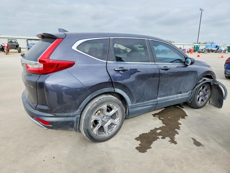 2019 Honda Cr-v VIN 7FARW1H54KE031904 COPART salvage auction — SIDE, TX - SALVAGE VEHICLE TITLE, sold $7,000 on 2026-08-22 (photo 3)