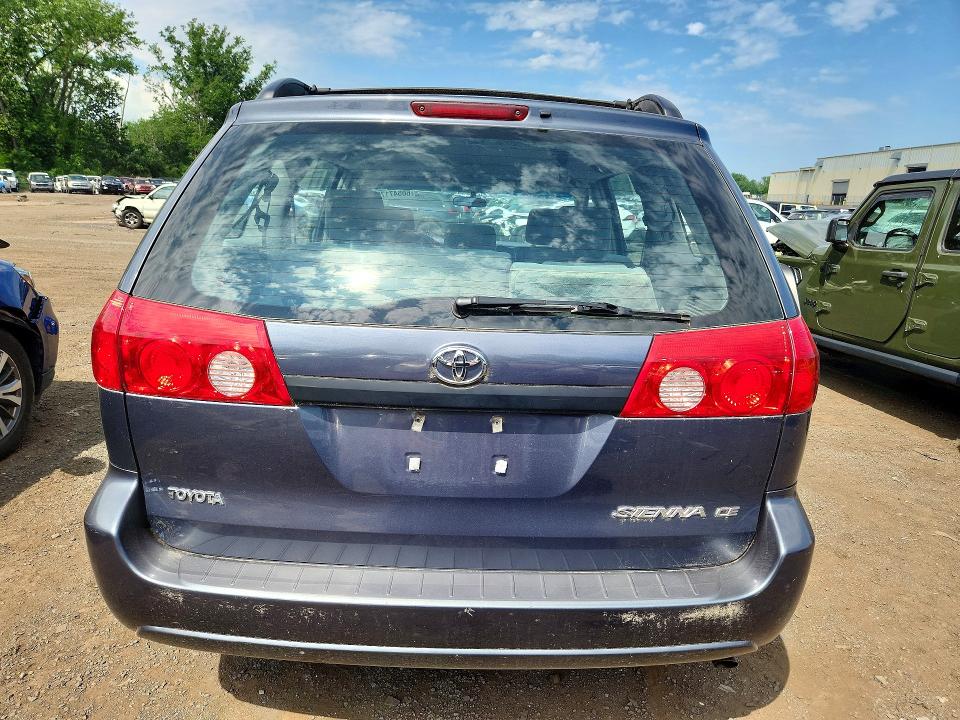 2008 Toyota Sienna VIN 5TDZK23C68S173016 COPART salvage auction — MECHANICAL, Ct - Certificate Of Title (P), sold $800 on 2026-07-17 (photo 6)