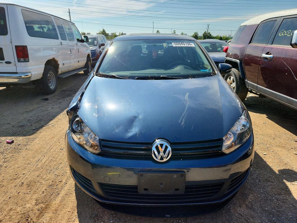 2012 Volkswagen Golf VIN WVWDA7AJ7CW257088 COPART salvage auction — REAR END, Il - Salvage Certificate, sold $400 on 2026-08-11 (photo 5)