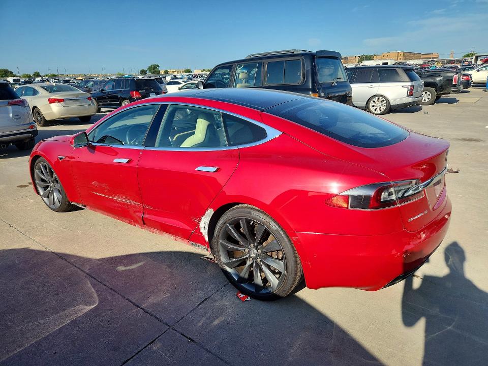2016 Tesla Model s VIN 5YJSA1E2XGF156399 COPART salvage auction — SIDE, Salvage Title, sold $1,200 on 2026-07-30 (photo 2)