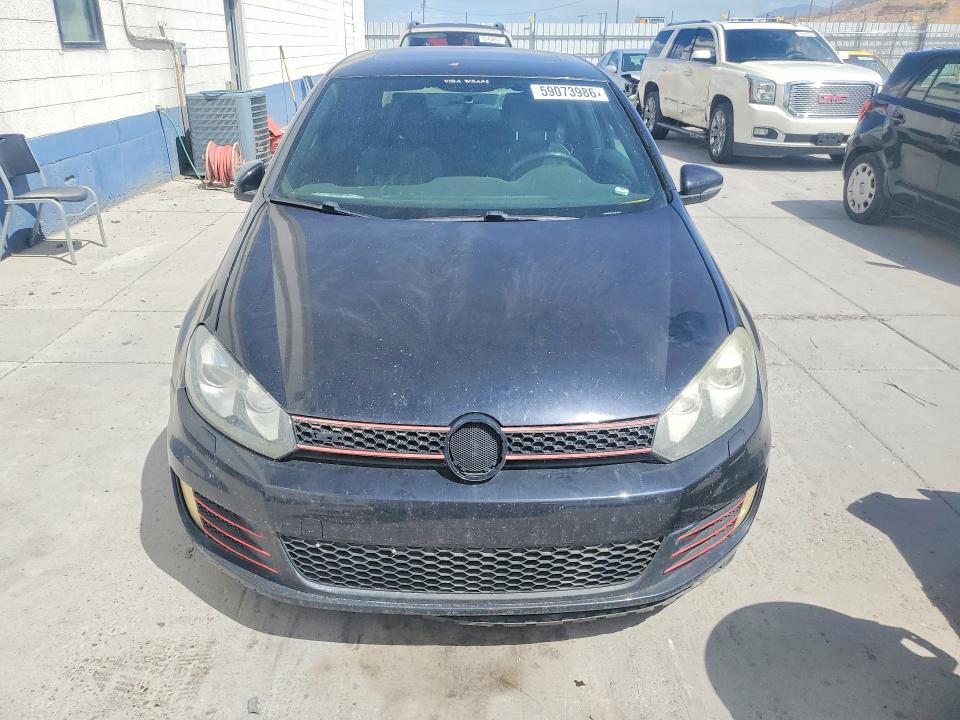 2012 Volkswagen Gti VIN WVWFD7AJ1CW170724 COPART salvage auction — FRONT END, Ut - Salvage Certificate, sold $2,450 on 2026-08-31 (photo 5)