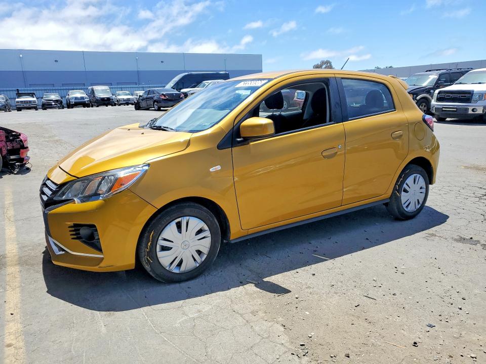 2024 Mitsubishi Mirage VIN ML32AUHJ4RH019310 COPART salvage auction — FRONT END, Fl - Cert Of Title Slvg Rebuildable (P), sold $500 on 2026-07-29 (photo 1)