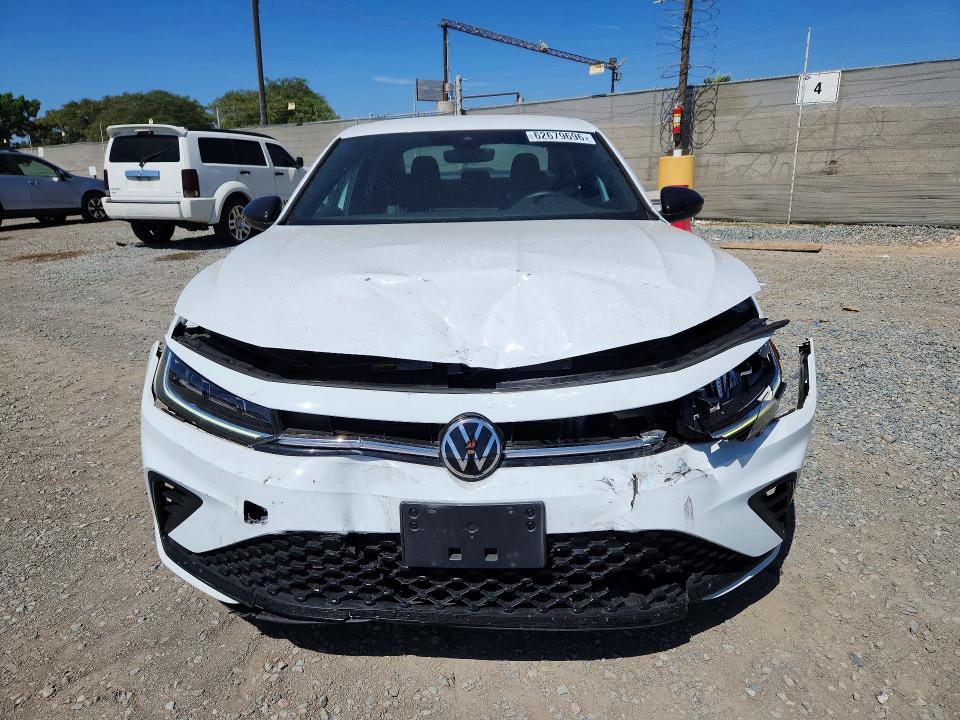2025 Volkswagen Jetta VIN 3VWBX7BU6SM038150 COPART salvage auction — FRONT END, Ca - Salvage Certificate, sold $6,500 on 2026-08-28 (photo 5)