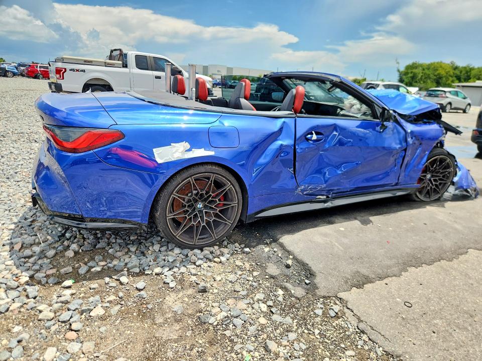 2024 BMW M4 VIN WBS33BA03RCN05324 COPART salvage auction — ROLLOVER, Fl - Certificate Of Title, sold $39,250 on 2026-07-21 (photo 3)