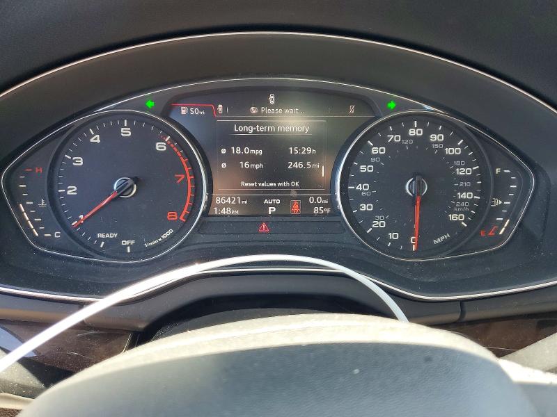 2019 Audi Q5 VIN WA1ANAFY2K2023564 COPART salvage auction — FRONT END, Ca - Salvage Certificate, sold $5,900 on 2026-07-31 (photo 9)