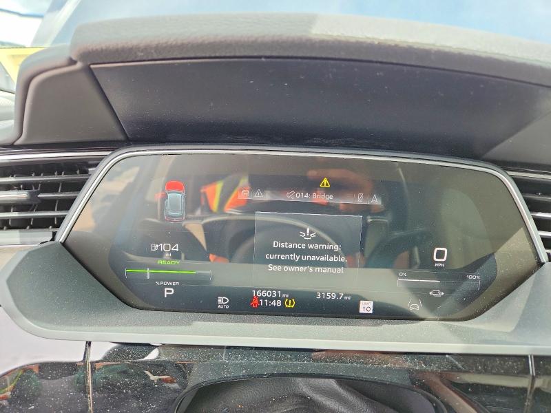 2021 Audi E-tron VIN WA1VABGE4MB015766 COPART salvage auction — FRONT END, Ny - Mv-907A Salvage Certificate, sold $8,700 on 2026-07-20 (photo 9)