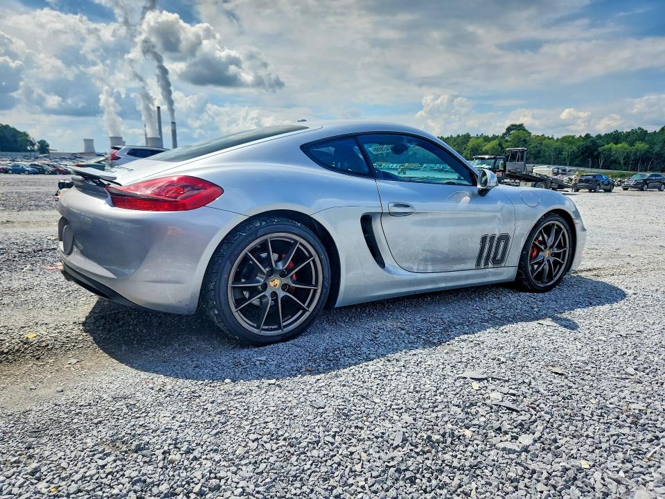 2014 Porsche Cayman VIN WP0AB2A89EK191721 COPART salvage auction — SIDE, Ga - Cert Of Title-Salvage, sold $15,200 on 2026-08-10 (photo 3)