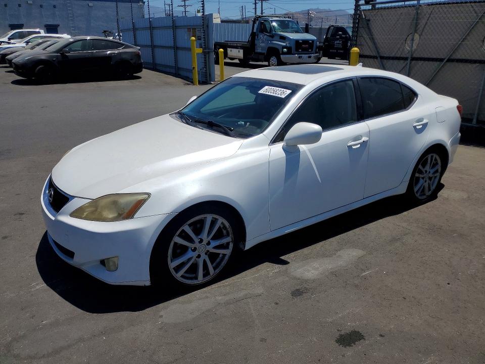 2007 Lexus Is VIN JTHBK262472032387 COPART salvage auction — MINOR DENT/SCRATCHES, Ca - Dis/Dlr/Exp Clean W/Salv Hist, sold $1,500 on 2026-07-15 (photo 1)