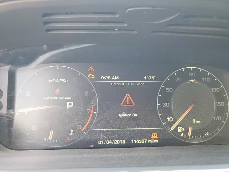 2015 Land rover Range rover sport VIN SALWR2TF7FA506304 COPART salvage auction — MINOR DENT/SCRATCHES, TX - CERTIFICATE OF TITLE (P), sold $4,550 on 2026-07-30 (photo 9)