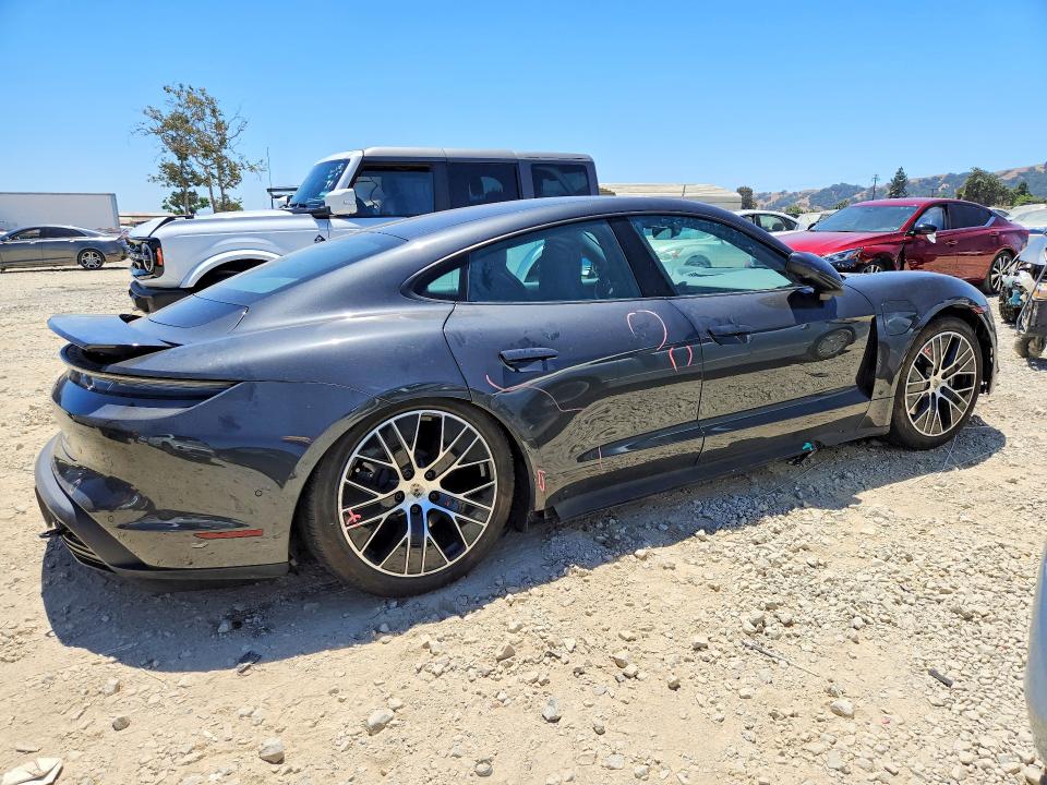 2021 Porsche Taycan VIN WP0AA2Y10MSA17971 COPART salvage auction — REAR END, Ca - Salvage Certificate, sold $15,000 on 2026-07-28 (photo 3)