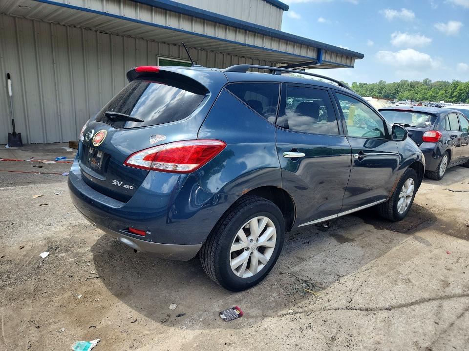 2012 Nissan Murano VIN JN8AZ1MW6CW220232 COPART salvage auction — SIDE, Pa - Certificate Of Salvage, sold $400 on 2026-07-16 (photo 3)