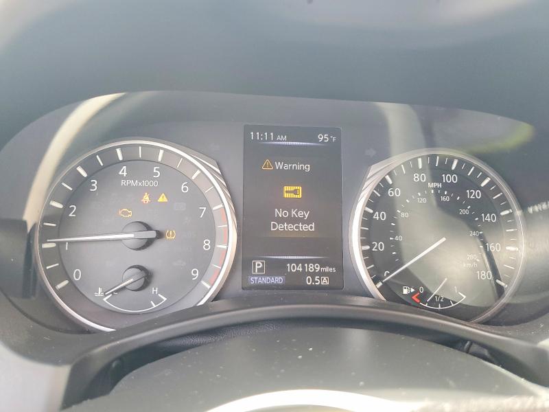 2018 Infiniti Q50 VIN JN1EV7AP3JM591336 COPART salvage auction — FRONT END, FL - CERT OF TITLE SLVG REBUILDABLE, sold $2,550 on 2026-07-31 (photo 9)