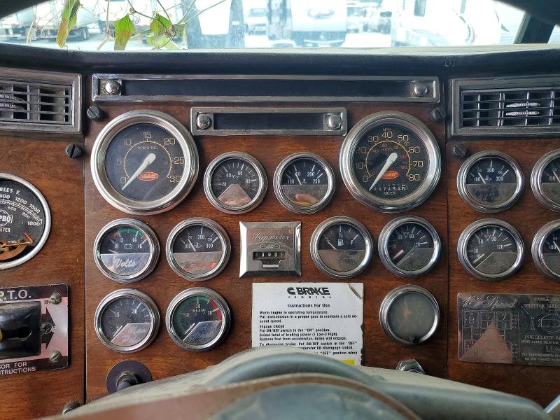 1990 Peterbilt 379 VIN 1XP5D29X1LD291612 COPART salvage auction — MECHANICAL, FL - CERT OF TITLE SLVG REBUILDABLE, sold $45,750 on 2026-08-27 (photo 9)
