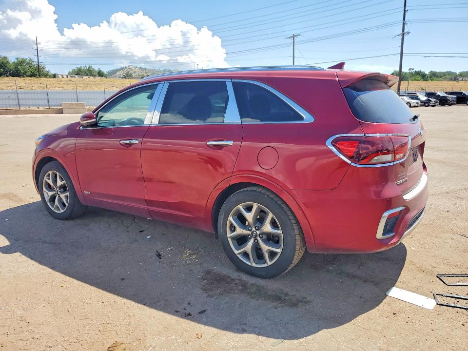 2019 Kia Sorento VIN 5XYPKDA55KG536529 COPART salvage auction — MECHANICAL, Co - Dis/Dlr/Exp Only Clean Title, sold $275 on 2026-07-29 (photo 2)