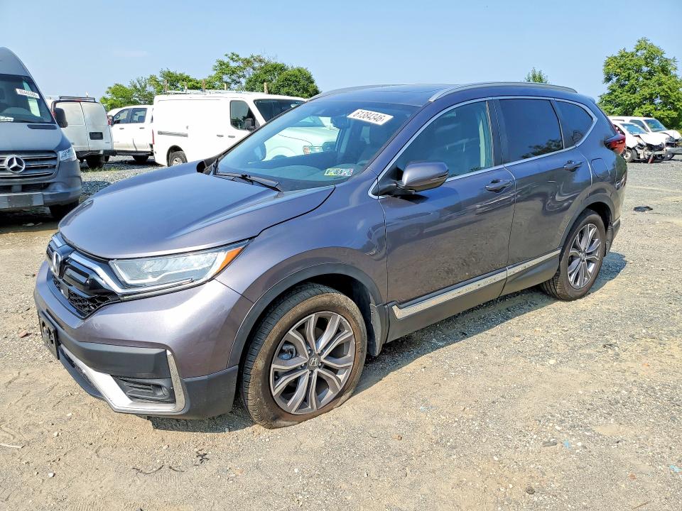 2022 Honda Cr-v VIN 7FARW2H93NE035505 COPART salvage auction — SIDE, Md - Cert Of Salvage > 75% Damage, sold $9,500 on 2026-07-28 (photo 1)