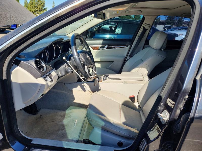 2012 Mercedes-benz C-klasse VIN WDDGF4HB0CR235773 COPART salvage auction — MINOR DENT/SCRATCHES, In - Dis/Dlr/Exp Only Clean Title, sold $525 on 2026-08-13 (photo 7)