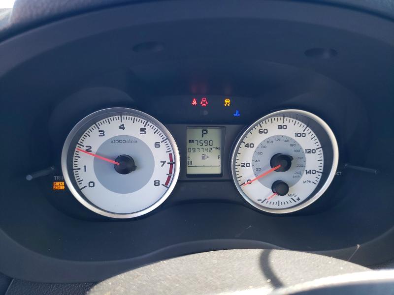 2014 Subaru Impreza VIN JF1GJAC67EH015093 COPART salvage auction — FRONT END, Ca - Salvage Certificate, sold $1,200 on 2026-07-15 (photo 9)