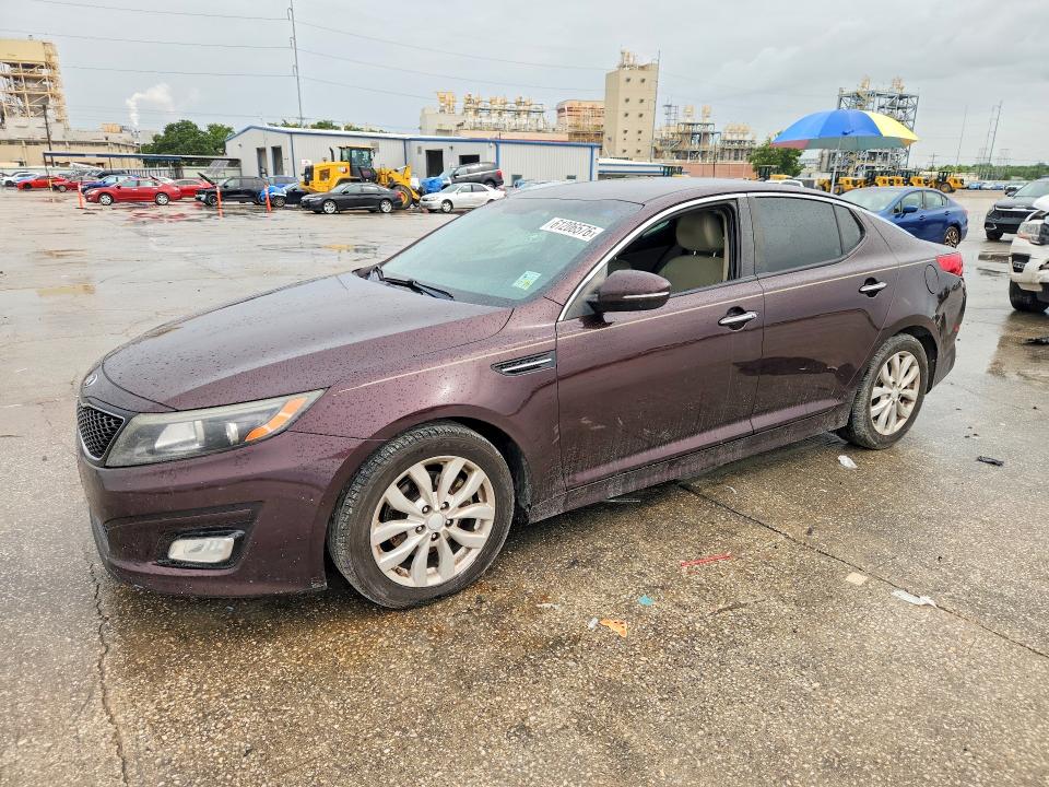 2014 Kia Optima VIN 5XXGN4A74EG291028 COPART salvage auction — MINOR DENT/SCRATCHES, LA - CERTIFICATE OF TITLE (P), sold $3,000 on 2026-07-29 (photo 1)