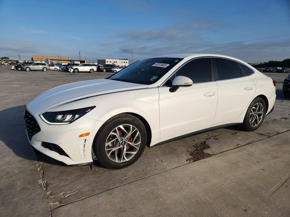 2020 Hyundai Sonata VIN 5NPEL4JA5LH058172 COPART salvage auction — FRONT END, La - Certificate Of Title (P), sold $5,400 on 2026-07-27 (photo 1)