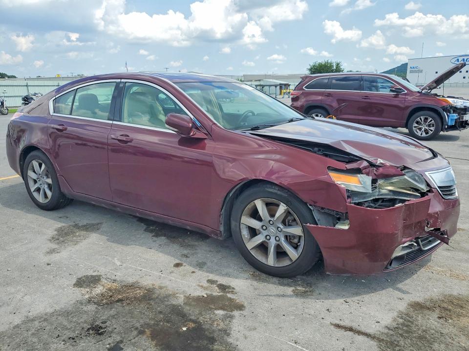 2012 Acura Tl VIN 19UUA8F51CA029295 COPART salvage auction — FRONT END, Ok - Certificate Of Title, sold $500 on 2026-07-10 (photo 4)