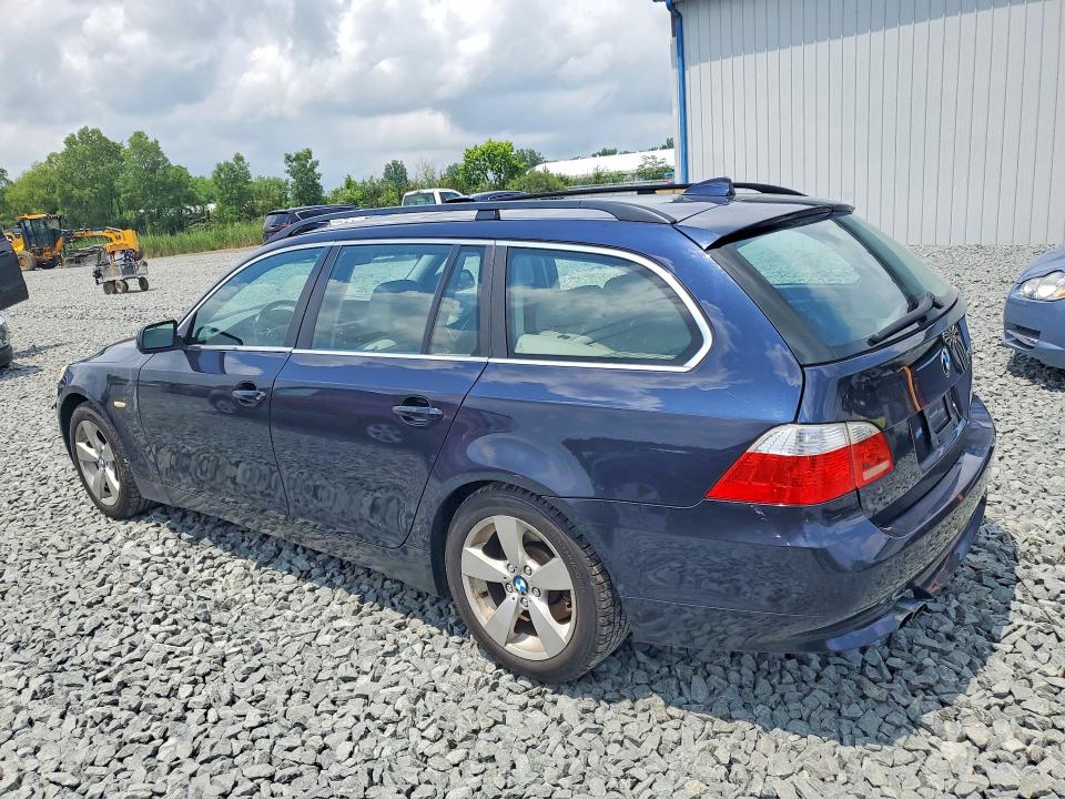2006 BMW 5er VIN WBANN73586CN02573 COPART salvage auction — HAIL, Oh - Cert Of Title-Salvage, sold $550 on 2026-07-16 (photo 2)