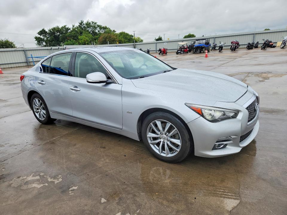 2016 Infiniti Q50 VIN JN1CV7AP4GM200873 COPART salvage auction — FRONT END, TX - SALVAGE VEHICLE TITLE (P), sold $475 on 2026-07-16 (photo 4)