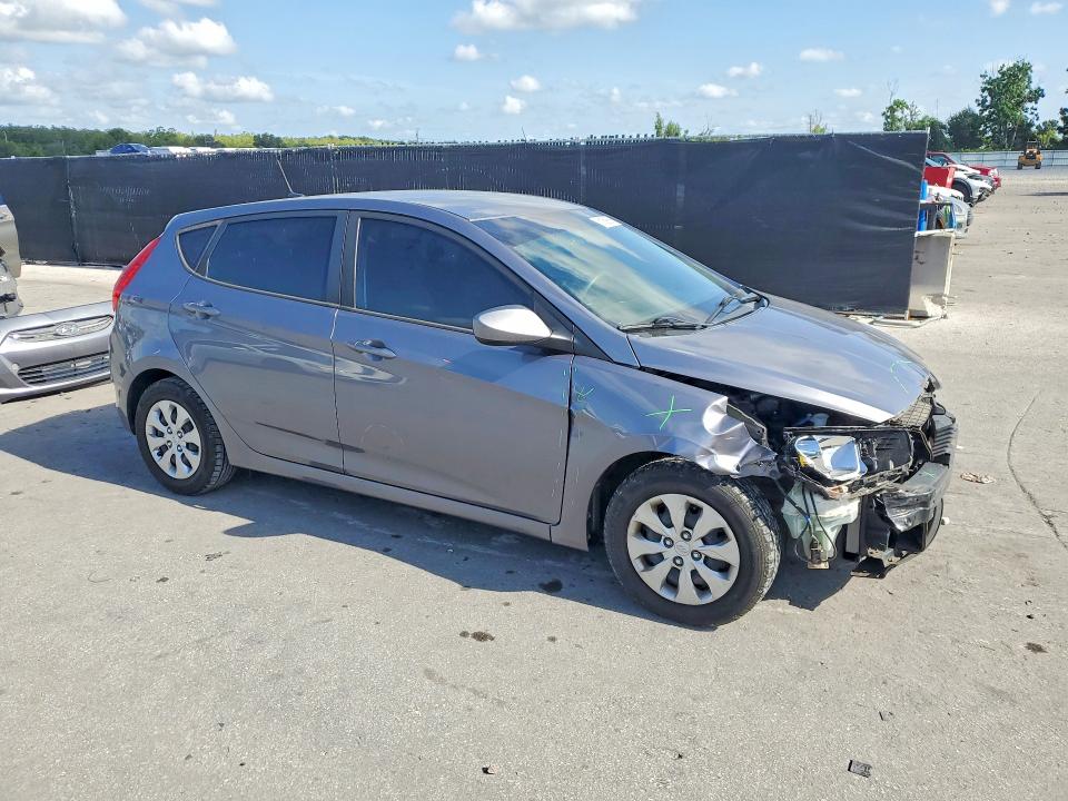 2017 Hyundai Accent VIN KMHCT5AE8HU346793 COPART salvage auction — FRONT END, Fl - Cert Of Title Slvg Rebuildable, sold $800 on 2026-07-30 (photo 4)