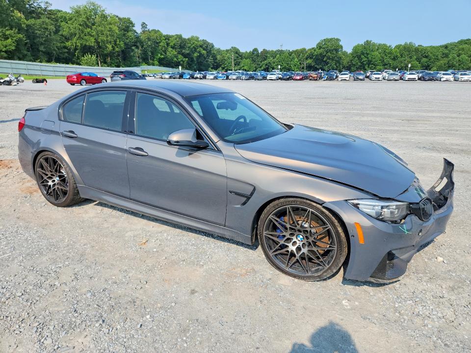 2018 BMW M3 VIN WBS8M9C51J5J80329 COPART salvage auction — FRONT END, Nc - Salvage Certificate Of Title, sold $17,900 on 2026-08-26 (photo 4)