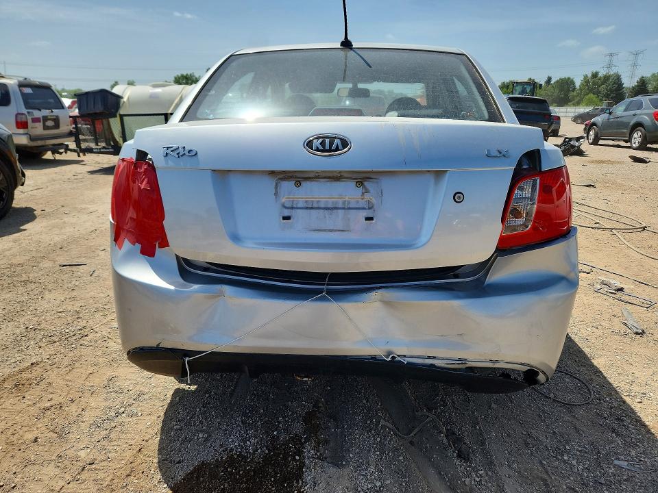 2010 Kia Rio VIN KNADH4A34A6682855 COPART salvage auction — REAR END, Il - Salvage Certificate, sold $225 on 2026-07-28 (photo 6)