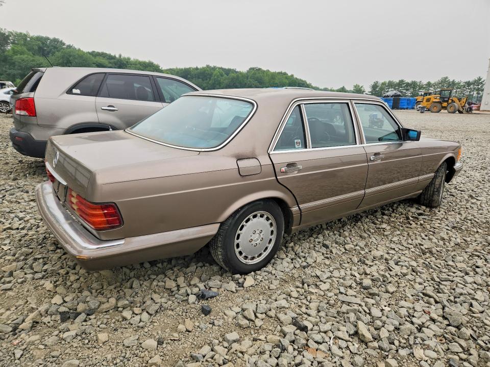 1987 Mercedes-benz VIN WDBCA39D8HA347176 COPART salvage auction — MECHANICAL, NJ - CERTIFICATE OF TITLE, sold $1,050 on 2026-07-27 (photo 3)