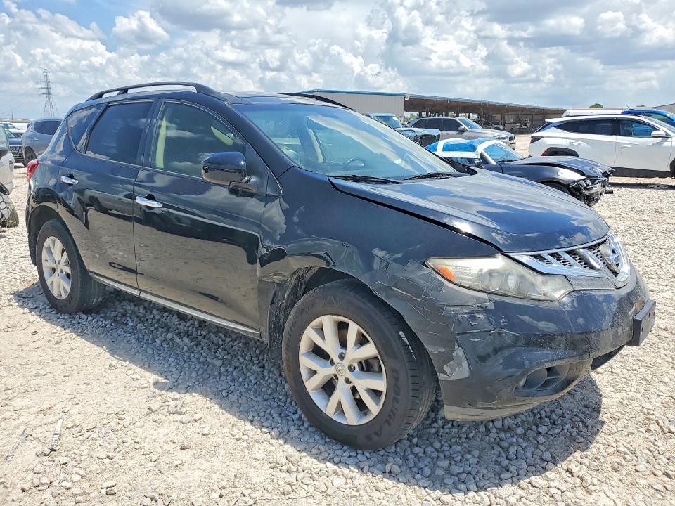 2014 Nissan Murano VIN JN8AZ1MU2EW408196 COPART salvage auction — FRONT END, TX - CERTIFICATE OF TITLE (P), sold $725 on 2026-07-28 (photo 4)