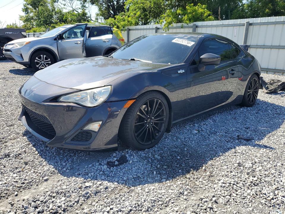 2013 Scion Fr-s VIN JF1ZNAA1XD2711369 COPART salvage auction — REAR END, Fl - Cert Of Title Slvg Rebuildable, sold $2,250 on 2026-07-14 (photo 1)