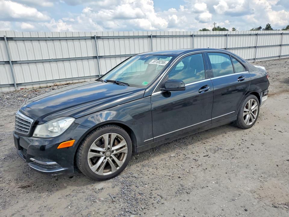 2013 Mercedes-benz C-klasse VIN WDDGF8AB3DR291239 COPART salvage auction — REAR END, Va - Cert Of Title - Salvage, sold $850 on 2026-07-22 (photo 1)