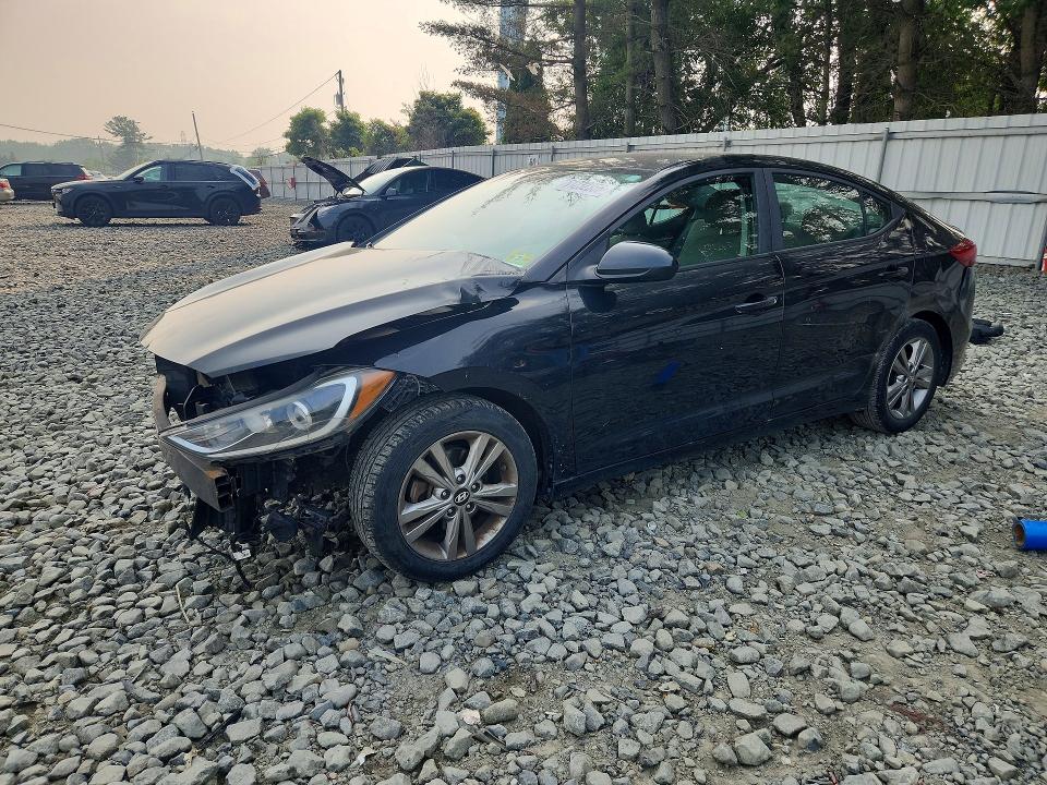 2017 Hyundai Elantra VIN KMHD84LFXHU206122 COPART salvage auction — FRONT END, NJ - CERT OF TITLE-SALVAGE (P), sold $850 on 2026-07-27 (photo 1)