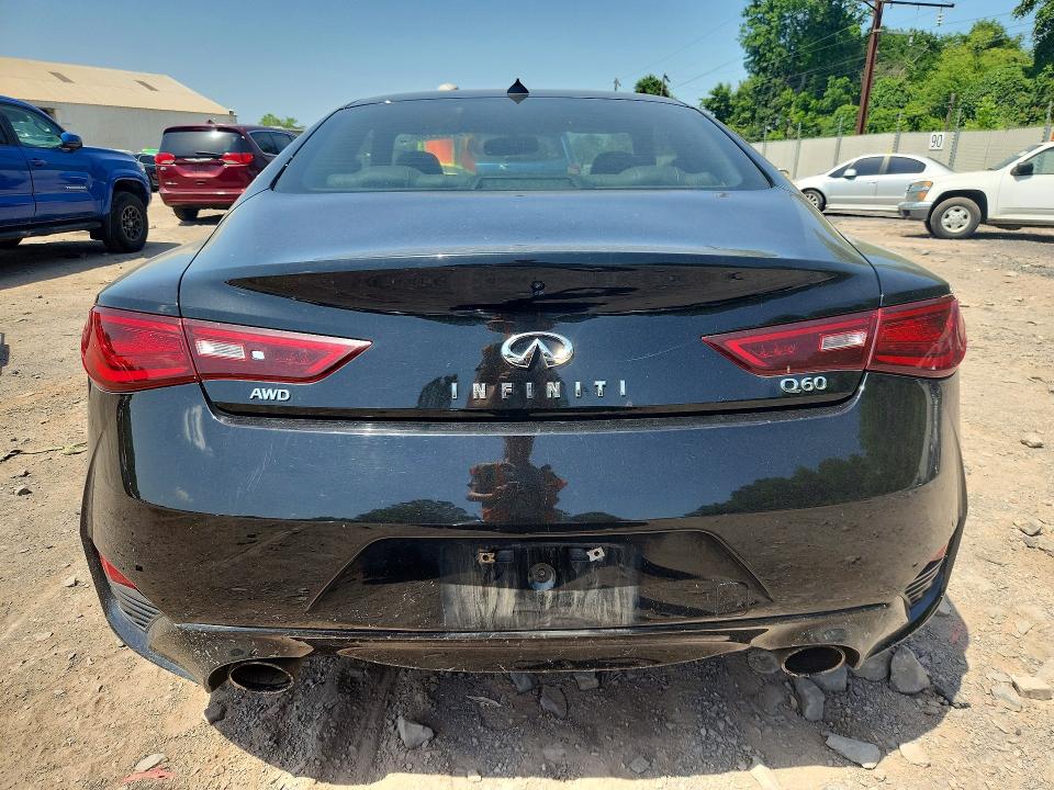 2018 Infiniti Q60 VIN JN1EV7EL4JM391685 COPART salvage auction — VANDALISM, Pa - Certificate Of Salvage, sold $5,500 on 2026-07-20 (photo 6)