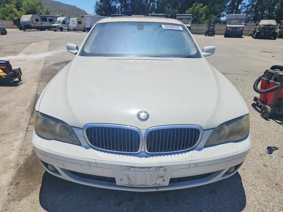 2006 BMW 7 series VIN WBAHL83536DT00145 COPART salvage auction — NORMAL WEAR, CA - DIS/DLR/EXP ONLY CLEAN TITLE, sold $225 on 2026-07-28 (photo 5)