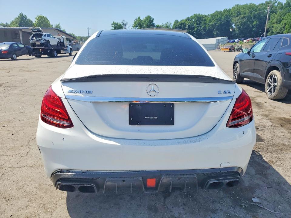 2017 Mercedes-benz C-klasse amg VIN 55SWF6EB5HU230179 COPART salvage auction — FRONT END, Ny - Mv-907A Salvage Certificate, sold $7,500 on 2026-07-07 (photo 6)