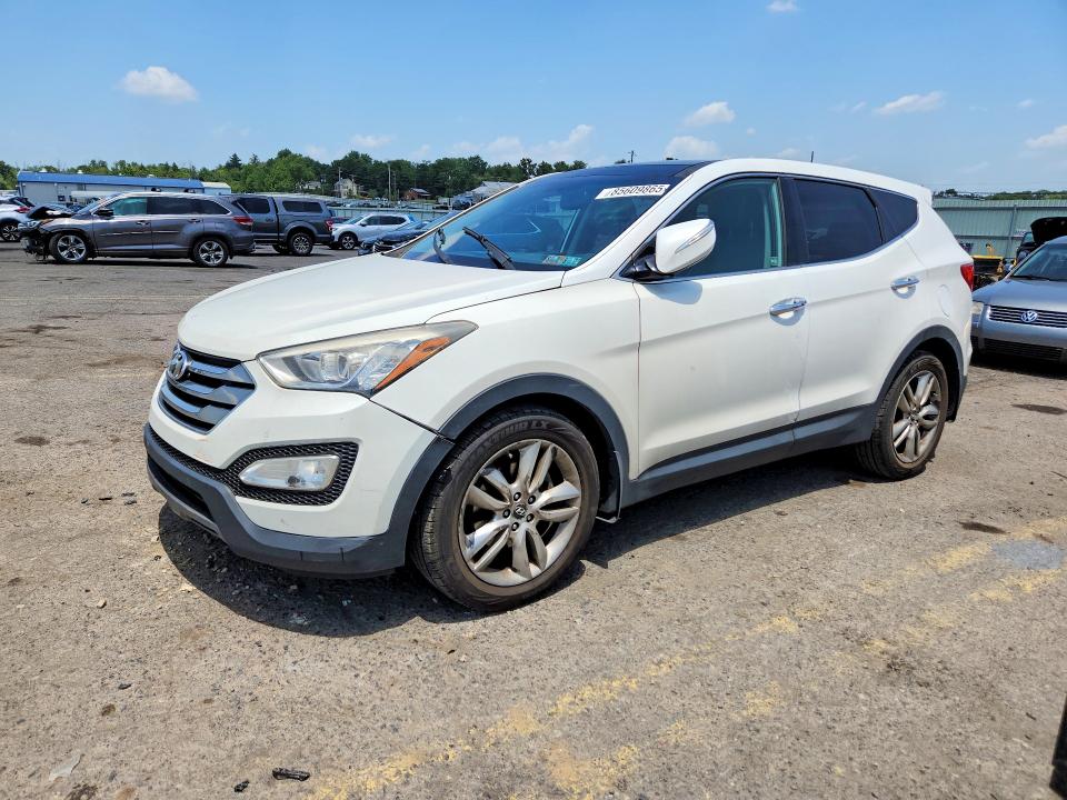 2013 Hyundai Santa fe VIN 5XYZWDLA1DG106670 COPART salvage auction — FRONT END, Pa - Certificate Of Salvage, sold $1,500 on 2026-07-24 (photo 1)