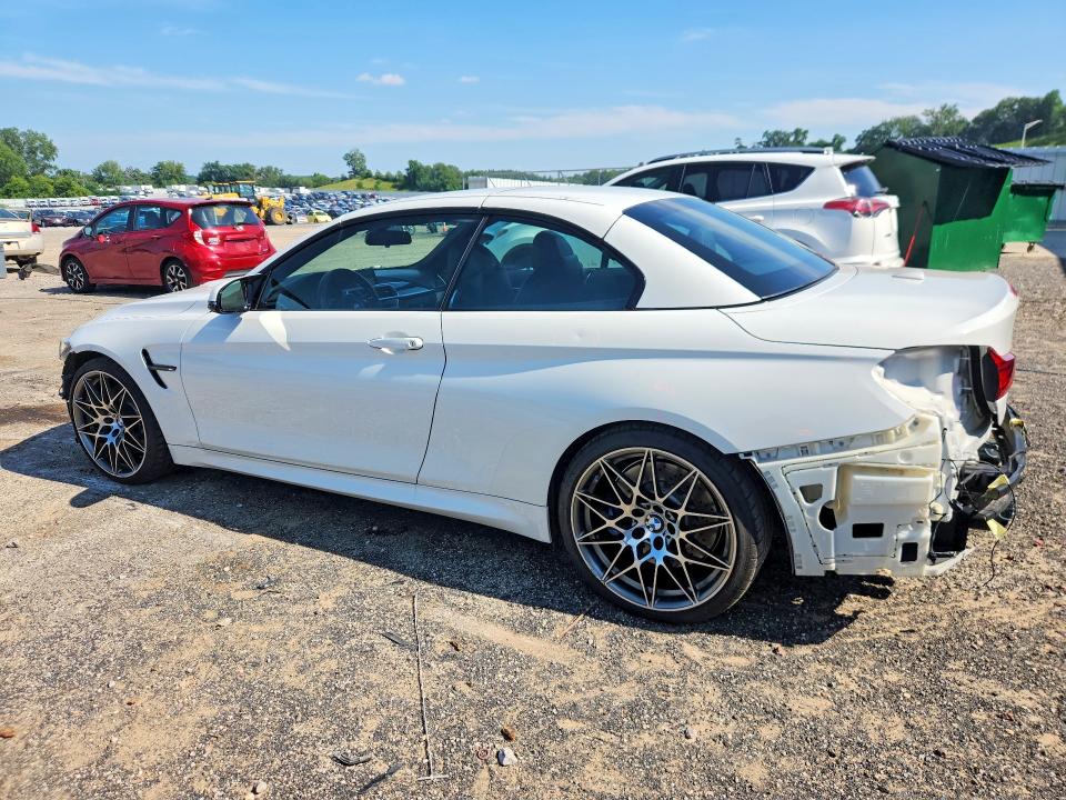 2018 BMW M4 VIN WBS4Z9C50JED31227 COPART salvage auction — REAR END, WI - CERTIFICATE OF TITLE, sold $21,600 on 2026-07-14 (photo 2)