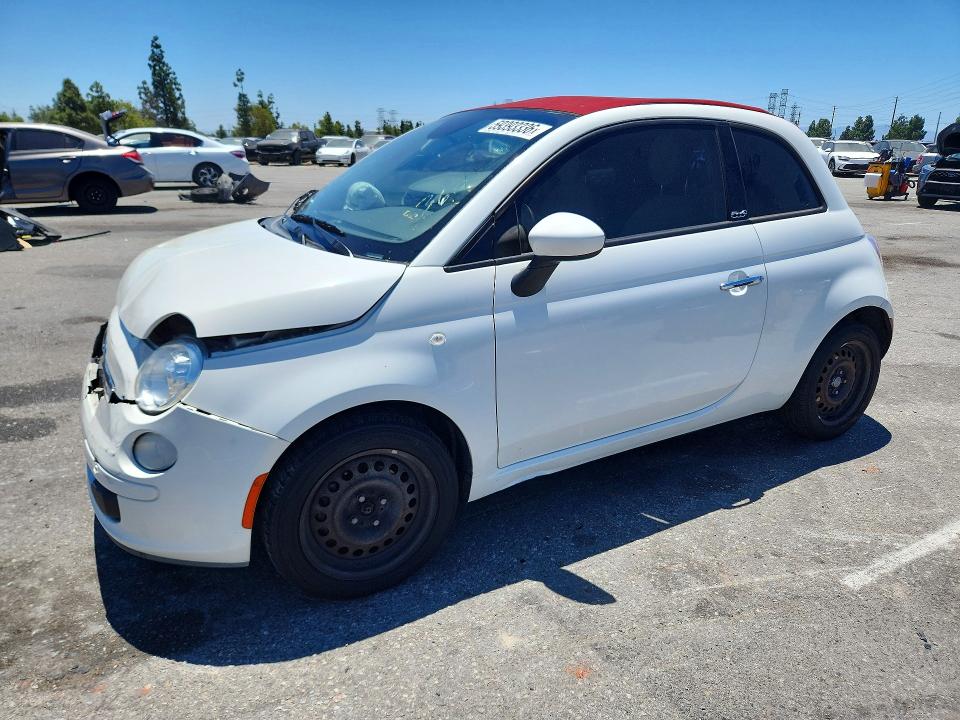 2013 Fiat VIN 3C3CFFDR4DT684460 COPART salvage auction — FRONT END, Ca - Salvage Certificate, sold $225 on 2026-08-18 (photo 1)