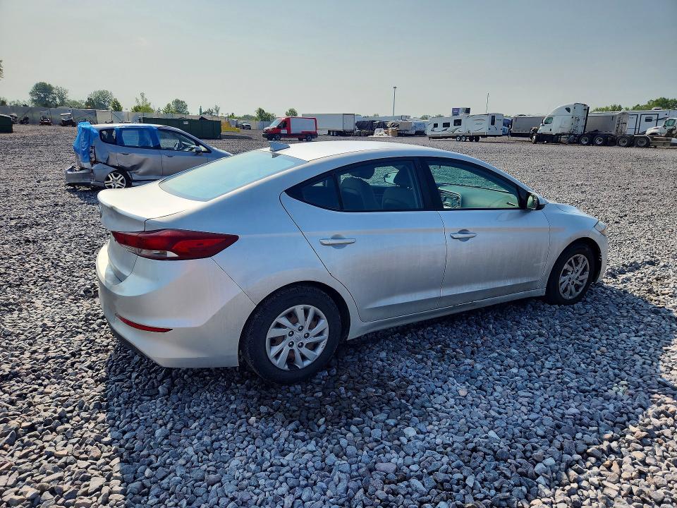 2017 Hyundai Elantra VIN KMHD74LFXHU113930 COPART salvage auction — FRONT END, In - Certificate Of Title, sold $500 on 2026-07-28 (photo 3)