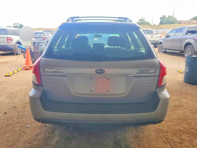 2008 Subaru Outback VIN 4S4BP61CX87342358 COPART salvage auction — HAIL, Co - Certificate Of Title, sold $1,000 on 2026-08-03 (photo 6)
