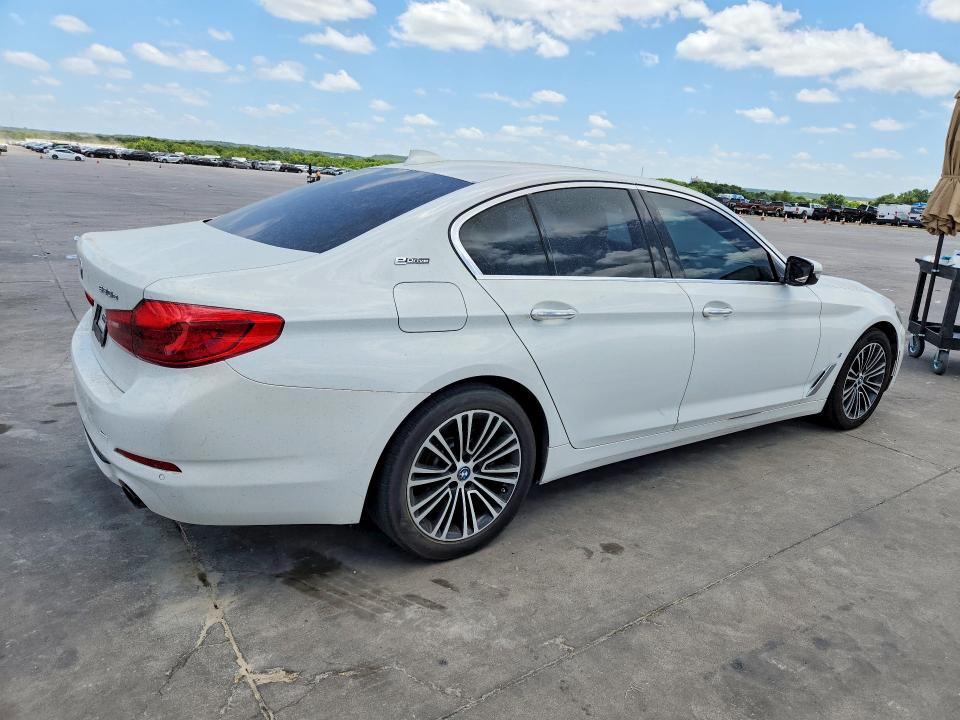 2018 BMW 5er VIN WBAJA9C59JB253480 COPART salvage auction — NORMAL WEAR, Tx - Certificate Of Title (P), sold $9,200 on 2026-08-03 (photo 3)