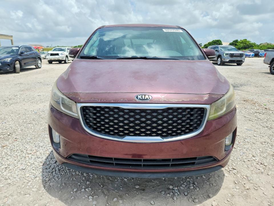 2016 Kia SEDONA VIN KNDMC5C15G6143852 COPART salvage auction — MINOR DENT/SCRATCHES, Fl - Certificate Of Title, sold $1,450 on 2026-07-28 (photo 5)