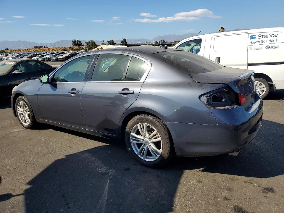 2012 Infiniti G VIN JN1CV6AR5CM975009 COPART salvage auction — REAR END, Ca - Salvage Certificate, sold $1,400 on 2026-07-27 (photo 2)