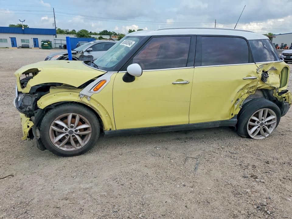 2011 Mini Cooper VIN WMWZB3C57BWM01472 COPART salvage auction — FRONT END, TX - SALVAGE VEHICLE TITLE (P), sold $650 on 2026-07-16 (photo 1)