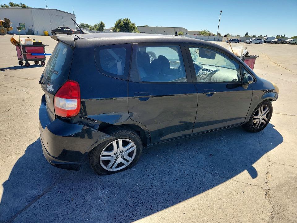 2007 Honda Fit VIN JHMGD386X7S017236 COPART salvage auction — FRONT END, Ca - Salvage Certificate, sold $100 on 2026-07-27 (photo 3)